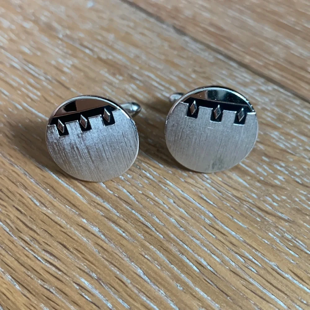 Swank silver vintage cuff links